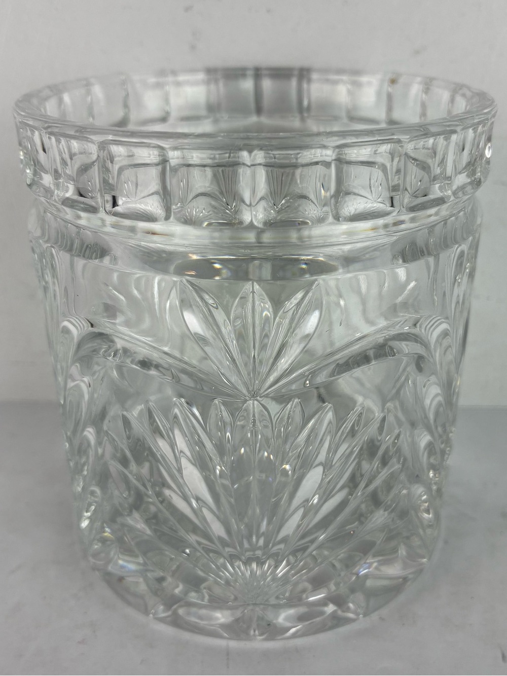 Vintage 1970’s/80’s Cut Crystal Clear Biscuit Jar